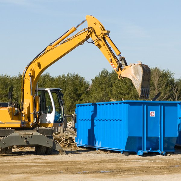 can i choose the location where the residential dumpster will be placed in Laverne OK